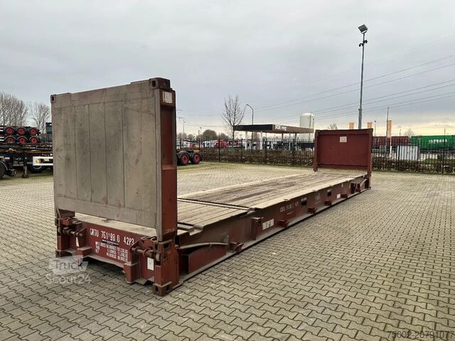 Plokštieji konteineriai CIMC 40FT FLATRACK FLUSH FOLDING / CSC: 10/2027 / 10...