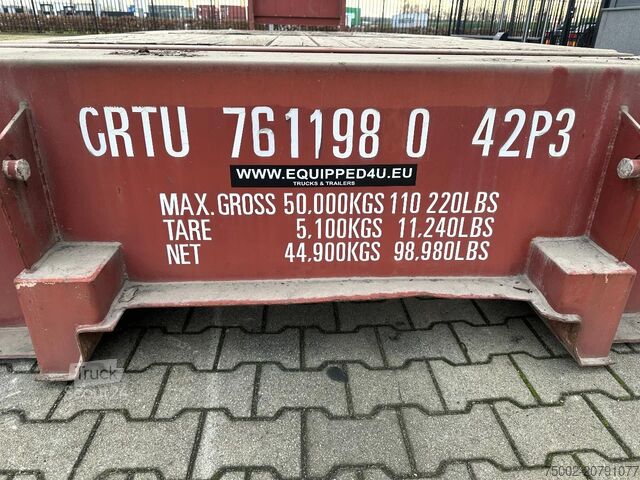 Plokštieji konteineriai CIMC 40FT FLATRACK FLUSH FOLDING / CSC: 10/2027 / 10...