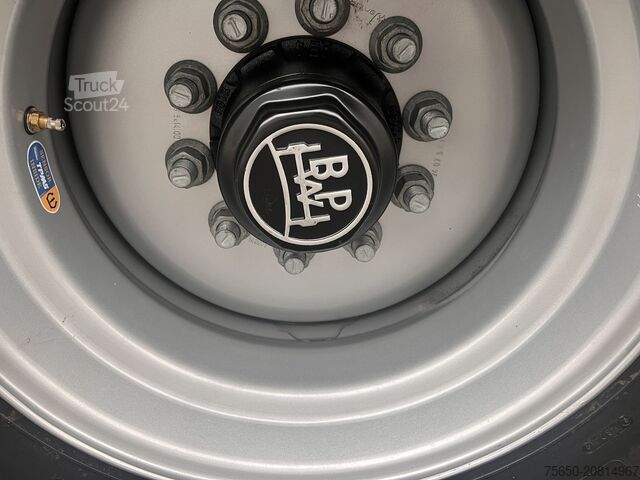 Kiepaanhangwagen Möslein TTD 19 AB neuer 19 t Tandemkipper TiefladerGitteraufsatz