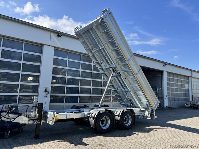 Kiepaanhangwagen Möslein TTD 19 B  neuer 19 t Tandemkipper- Tieflader hydraulischer Klappe