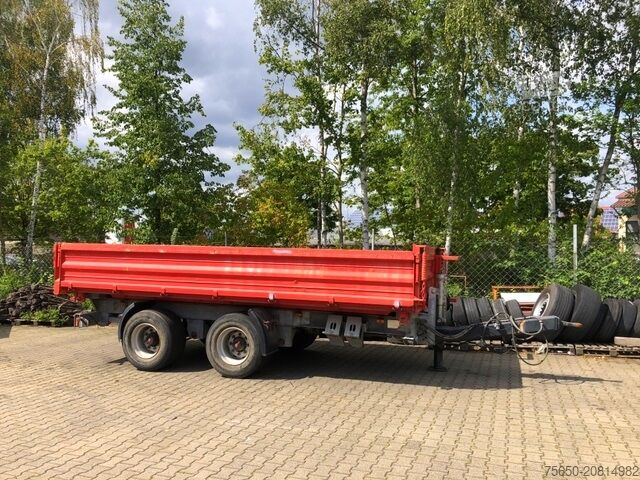 Driezijdige kipperaanhanger Möslein TTD 19 Schwebheim 19 t Tandemkipper- Tieflader