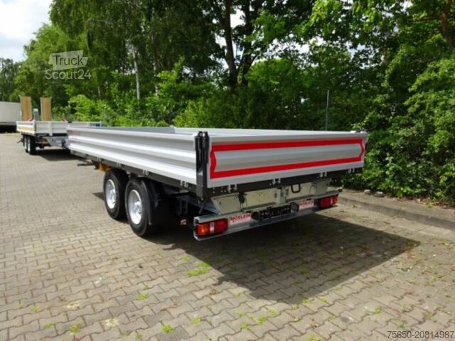 Kiepaanhangwagen Möslein TTD11 weiß neuer Tandem 3- Seitenkipper Tieflader-- Neufahrzeug --