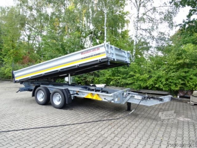 Kiepaanhangwagen Möslein TTG 11 Verzinkt neuer Tandem 3- Seitenkipper Tieflader-- Neufahrzeug --