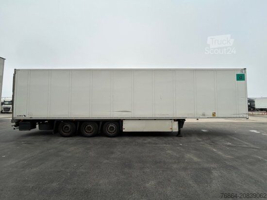 Low loader semitrailer SCHMITZ SCB S3B KüHLAUFLIEGER, TK SLXE 400, BLUMENBREITE