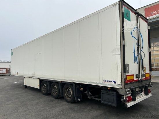 Low loader semitrailer SCHMITZ SCB S3B KüHLAUFLIEGER, TK SLXE 400, BLUMENBREITE