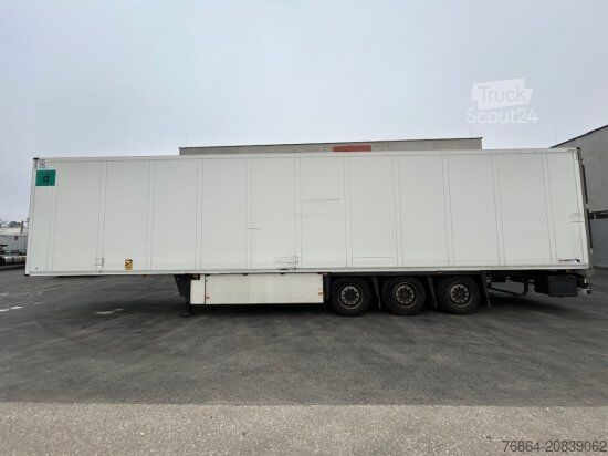 Low loader semitrailer SCHMITZ SCB S3B KüHLAUFLIEGER, TK SLXE 400, BLUMENBREITE