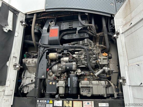 Low loader semitrailer SCHMITZ SCB S3B KüHLAUFLIEGER, TK SLXE 400, BLUMENBREITE