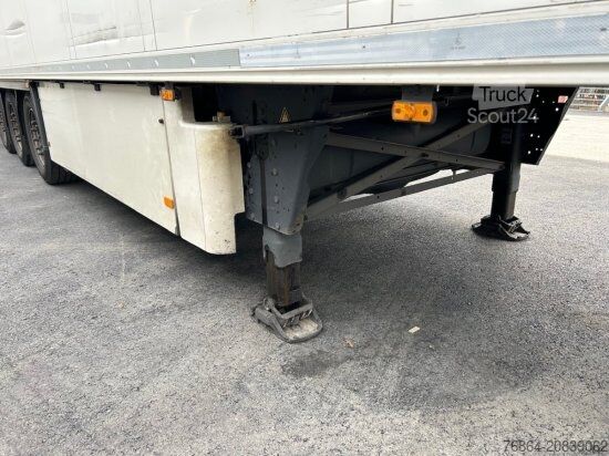 Low loader semitrailer SCHMITZ SCB S3B KüHLAUFLIEGER, TK SLXE 400, BLUMENBREITE