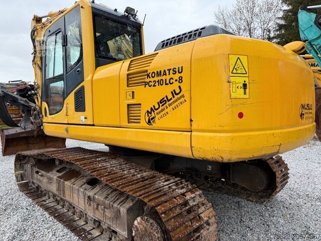 Excavator pe şenile KOMATSU PC 210LC-8 Schnellwechsler BMT SW2 2X Löffel Top