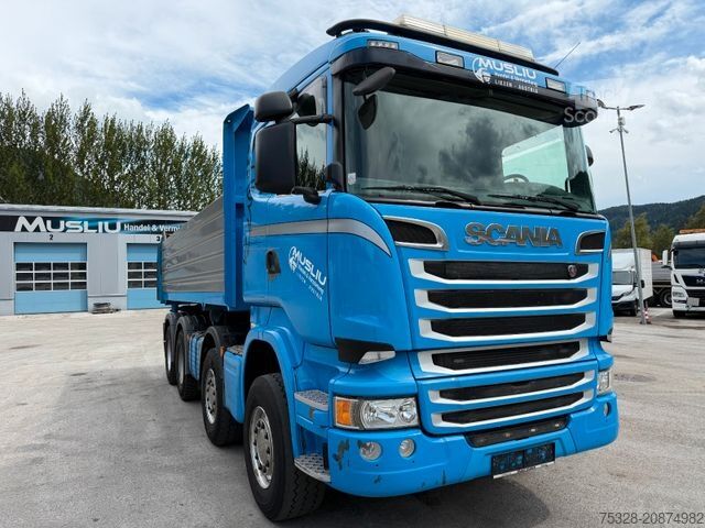 Tipper truck SCANIA R450 8X4 Retarder Meiller Bordmatik
