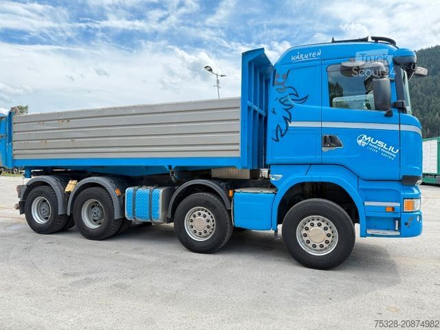 Tipper truck SCANIA R450 8X4 Retarder Meiller Bordmatik