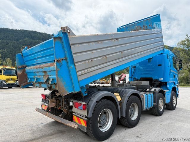 Pašizgāzējs kravas automašīna SCANIA R450 8X4 Retarder Meiller Bordmatik