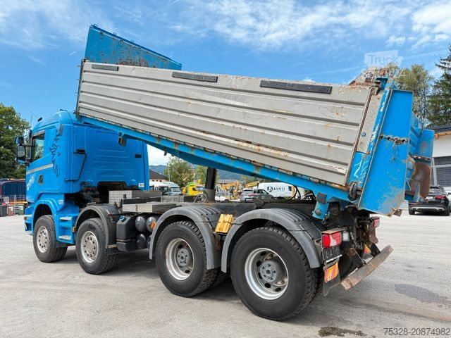 Pašizgāzējs kravas automašīna SCANIA R450 8X4 Retarder Meiller Bordmatik