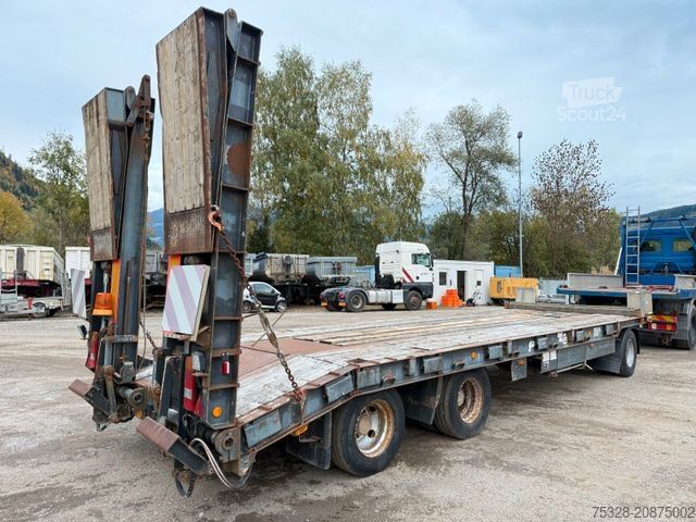 Tieflader Anhänger SCHWARZMÜLLER T30/100 3 Achs Tieflader Doppeltrampen