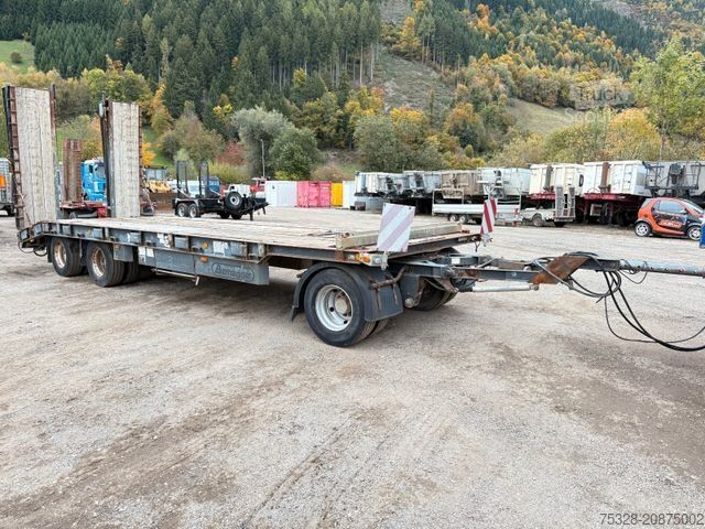 Tieflader Anhänger SCHWARZMÜLLER T30/100 3 Achs Tieflader Doppeltrampen