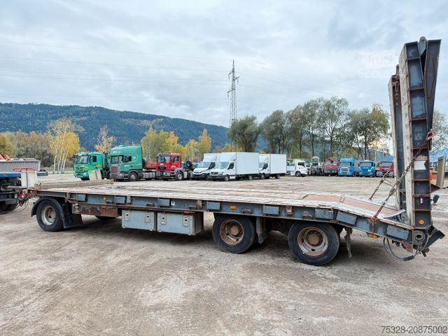 Tieflader Anhänger SCHWARZMÜLLER T30/100 3 Achs Tieflader Doppeltrampen