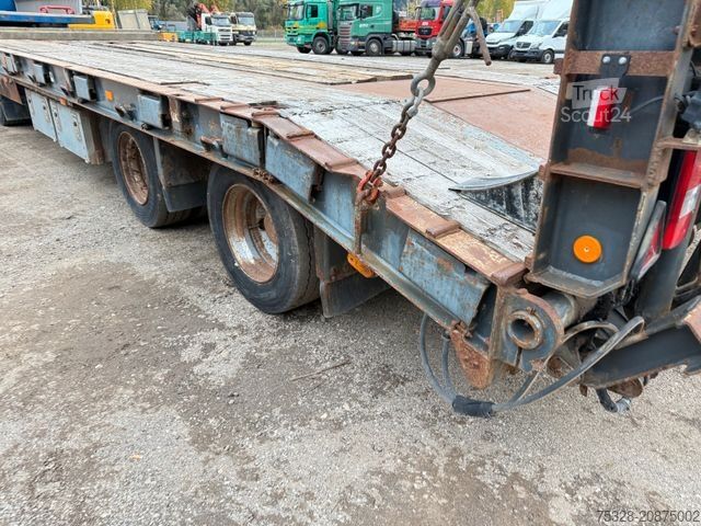 Tieflader Anhänger SCHWARZMÜLLER T30/100 3 Achs Tieflader Doppeltrampen