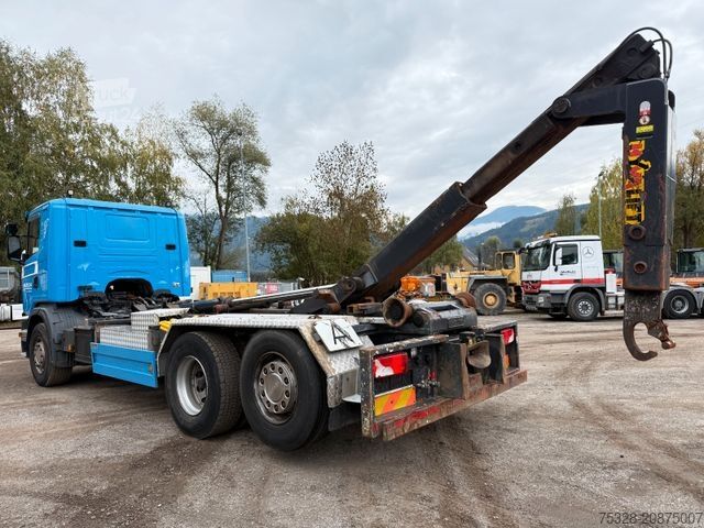 Autocamion cu cârlig pentru containere SCANIA G450 6X2 Lift/gelenkt Knick Opticruise Kupplung