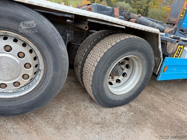 Autocamion cu cârlig pentru containere SCANIA G450 6X2 Lift/gelenkt Knick Opticruise Kupplung