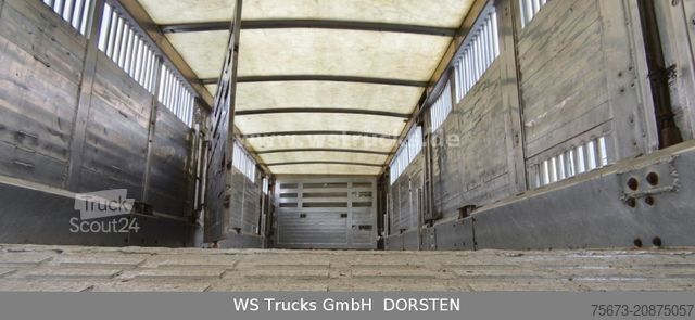 Remorque de transport de chevaux MENKE-JANZEN Tandem 3 Achsen 2 Stock Eigenes Aggregat