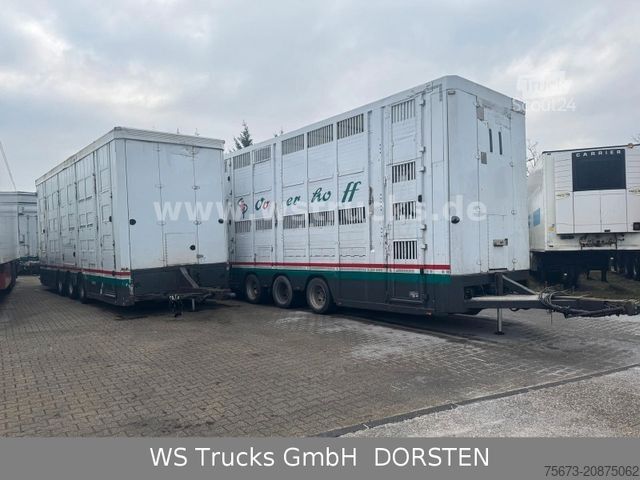 Remorque de transport de chevaux MENKE-JANZEN Tandem 3 Achsen | 2 Stock | Hubdach | Aggregat