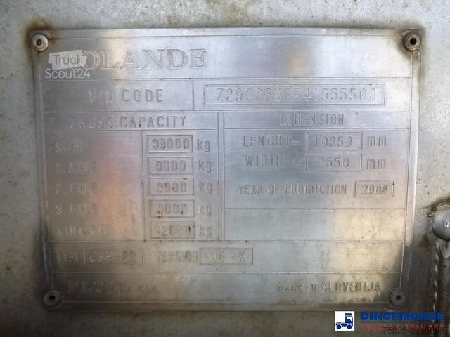 Tank Fluid Chemical tank inox 37.5 m3 / 1 comp ( AdBlue)