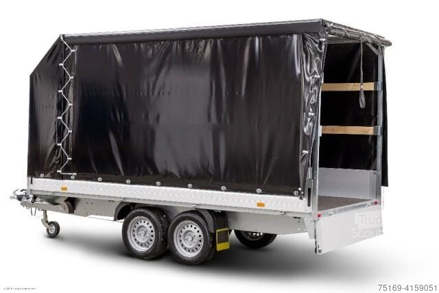 Avtomobilska prikolica Humbaur HT 254118 Hochlader mit Plane 4100x1850x350mm
