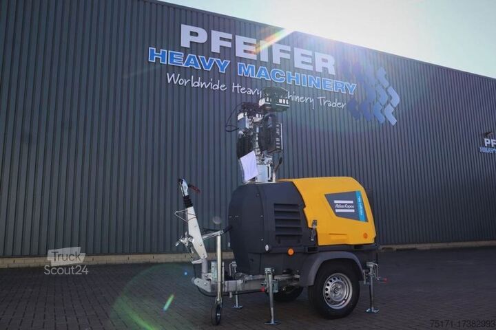 Turn de iluminat Atlas Copco Hilight H6+ Valid inspection, *Guarantee! Max Boom