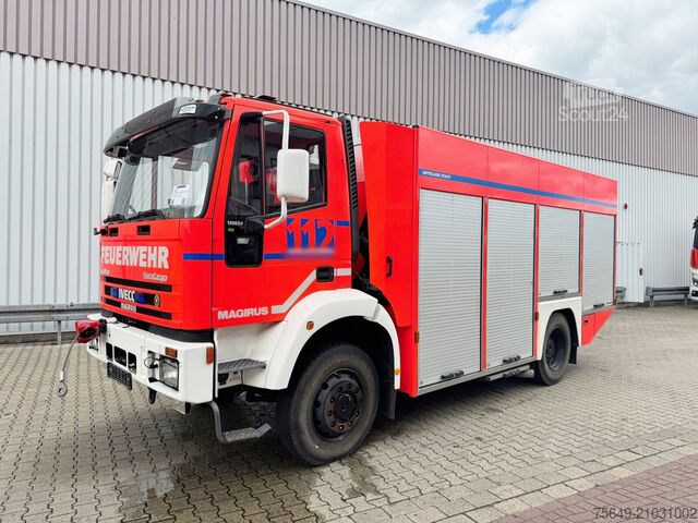 Camion de pompiers Iveco-Magirus FF135E24W 4x4, Rüstwagen RW2 FF135E24W 4x4, Rüstwagen RW2, Seilwinde