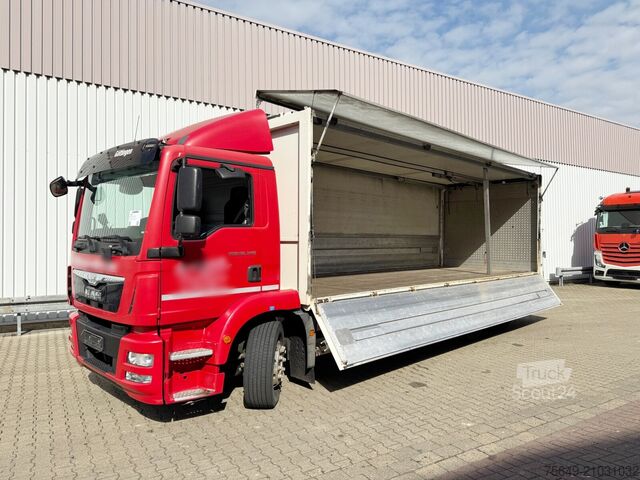 Camion caisson MAN TGM 26.340 6x2-4 LL TGM 26.340 6x2-4 LL, Getränkekoffer, Lenk-/Liftachse, LBW MBB, 2x AHK