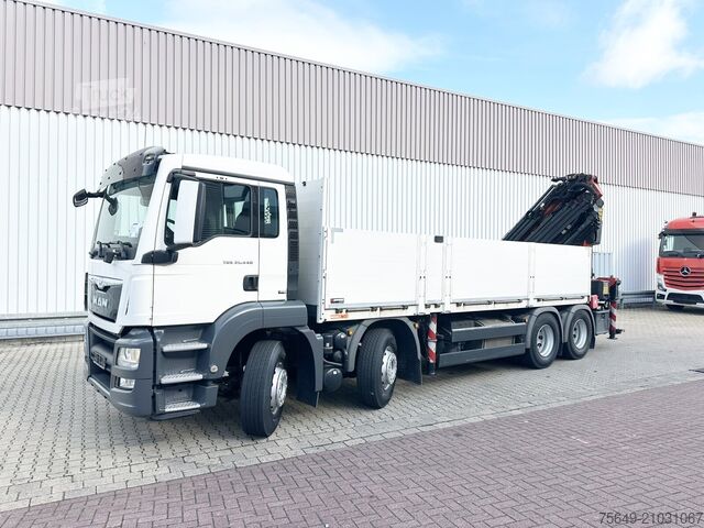 Autolaadkraan MAN TGS 35.440 8x4 BL TGS 35.440 8x4 BL, Navi, Heckkran Palfinger PK42002 SH-F + Jip PJ 060 B, 24,9m-730kg, Funk