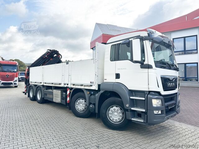 Autolaadkraan MAN TGS 35.440 8x4 BL TGS 35.440 8x4 BL, Navi, Heckkran Palfinger PK42002 SH-F + Jip PJ 060 B, 24,9m-730kg, Funk