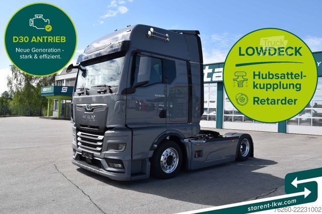 Tūrinis vilkikas MAN TGX 18.520 Low Deck Hubsattelk. D30 Retar. MIETE