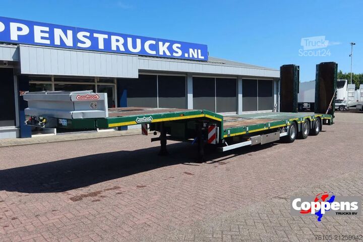 Low loader Nooteboom Semidieplader + Hydraulisch Rampen