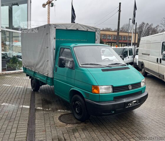 Aizkaru sānu furgons VW T4 2.4 D Pritsche + Plane Automatik HU neu