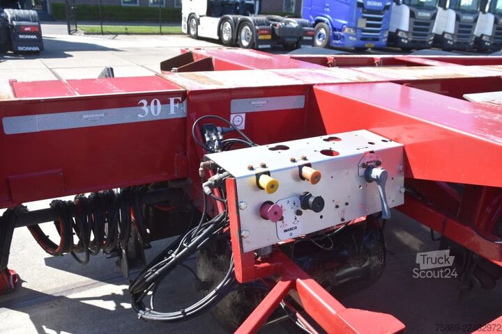 Transporte de contenedores Broshuis 3UCC-39/45 MFCC + GENMARK GENSET 2023!! - LIFT ...