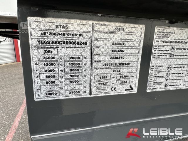Semirremolque volquete STAS S300CX*Kipper*Alcoa Alu*Hyva*Jost Achsen
