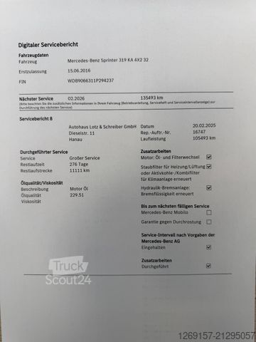 Fourgon tôlé MERCEDES-BENZ Sprinter 319 CDI V6 Kasten L1H1 RWD Standheizung