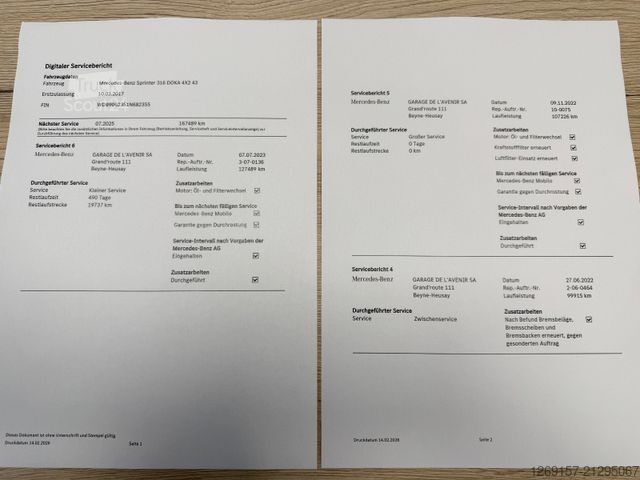 Wywrotka dostawcza MERCEDES-BENZ Sprinter 316 CDI Pritsche Kipper DoKa L3 LANG