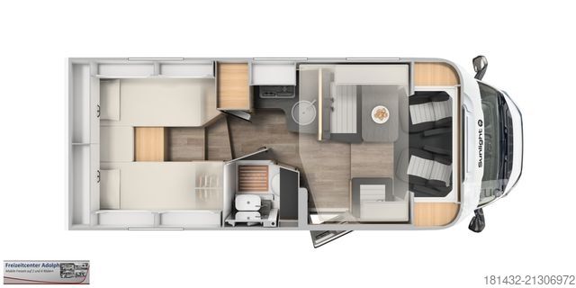 Semi-integrated camper SUNLIGHT T 66S Adventure Edition