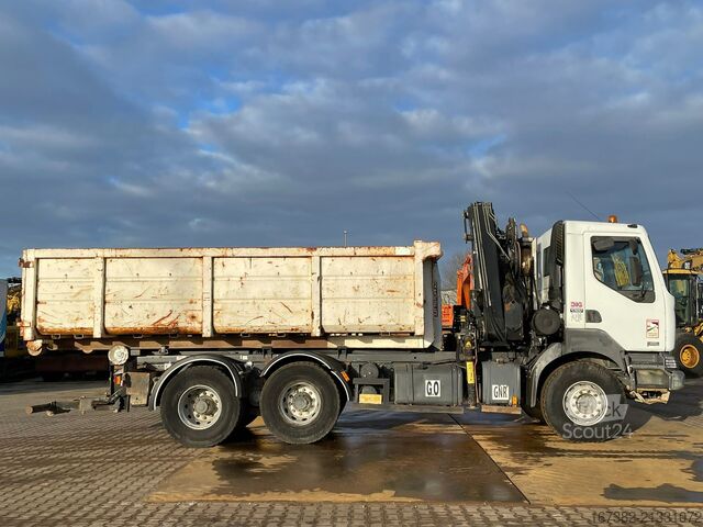 Camion-benne avec grue Renault Kerax 420