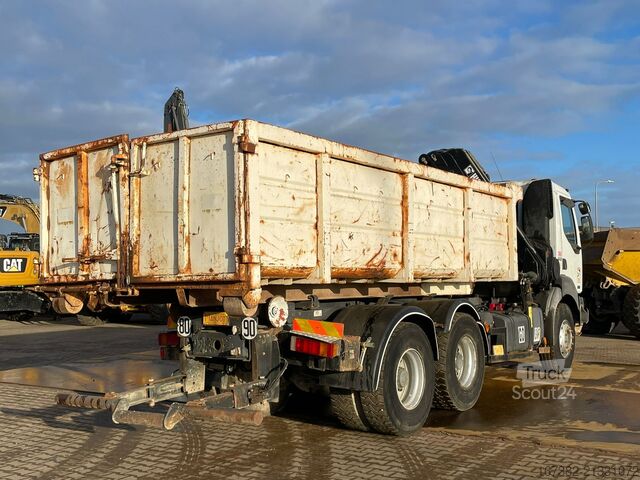 Camion-benne avec grue Renault Kerax 420