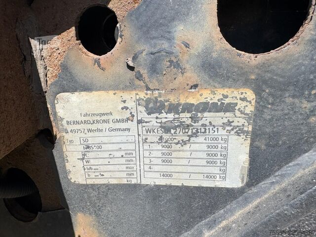 Transport de conteneurs Krone SD Multichassis / Mercedes Axles / Discbrakes /...