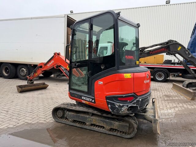 Minibagger Kubota KX027-4 HAMMER LINES - *1860h* - HYDR QUICKHITC...