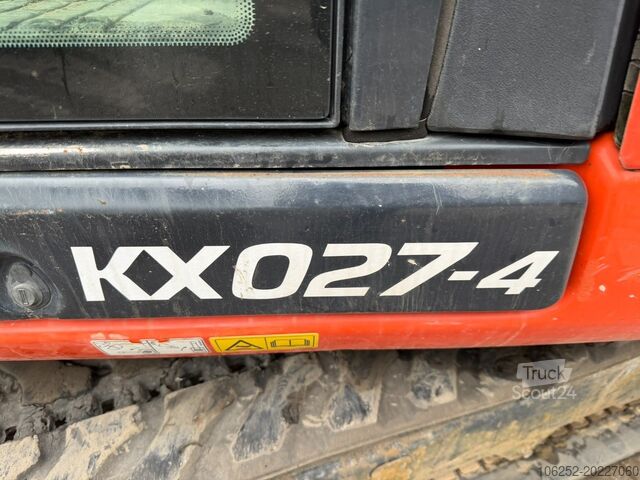 Minibagger Kubota KX027-4 HAMMER LINES - *1860h* - HYDR QUICKHITC...
