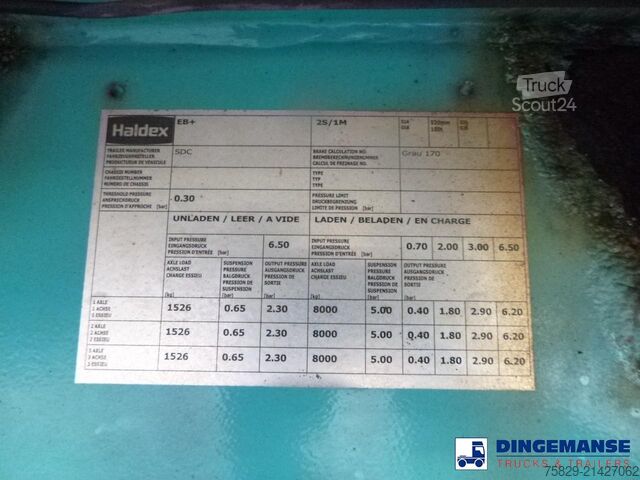 Boîte plate SDC Stack - 3 x platform trailer 13.6 m / 39 t