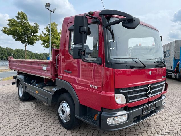 Kiepwagen bestelauto MERCEDES-BENZ Atego 816 BB/ Meiller/ 2x AHK/ Org. KM/ NL 3.1 t