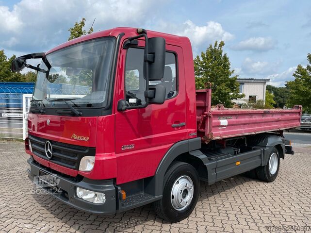 Kiepwagen bestelauto MERCEDES-BENZ Atego 816 BB/ Meiller/ 2x AHK/ Org. KM/ NL 3.1 t