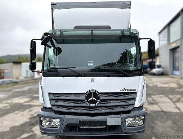 Transporter mit Pritsche & Plane MERCEDES-BENZ 818L Atego+Müller Mitteltal Tandem Anhänger