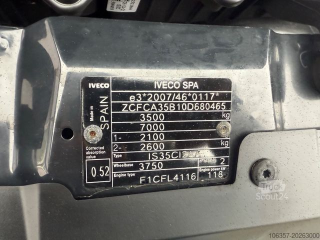 Savitarnos furgonas IVECO Daily 35C16 3,0L Kipper Werkzeugbox Euro6D